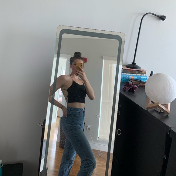 Black, strappy, going out tank top - Picture 2 of 2